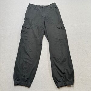 Y2K Aeropostale Cargo Pants Men's Medium Black Straight Leg Relaxed High Rise